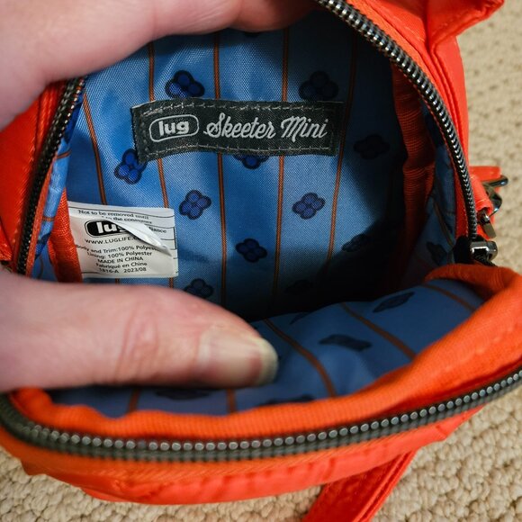 Lug Skeeter Mini SE Convertible Crossbody / Belt Bag in Papaya EUC - Picture 3 of 7